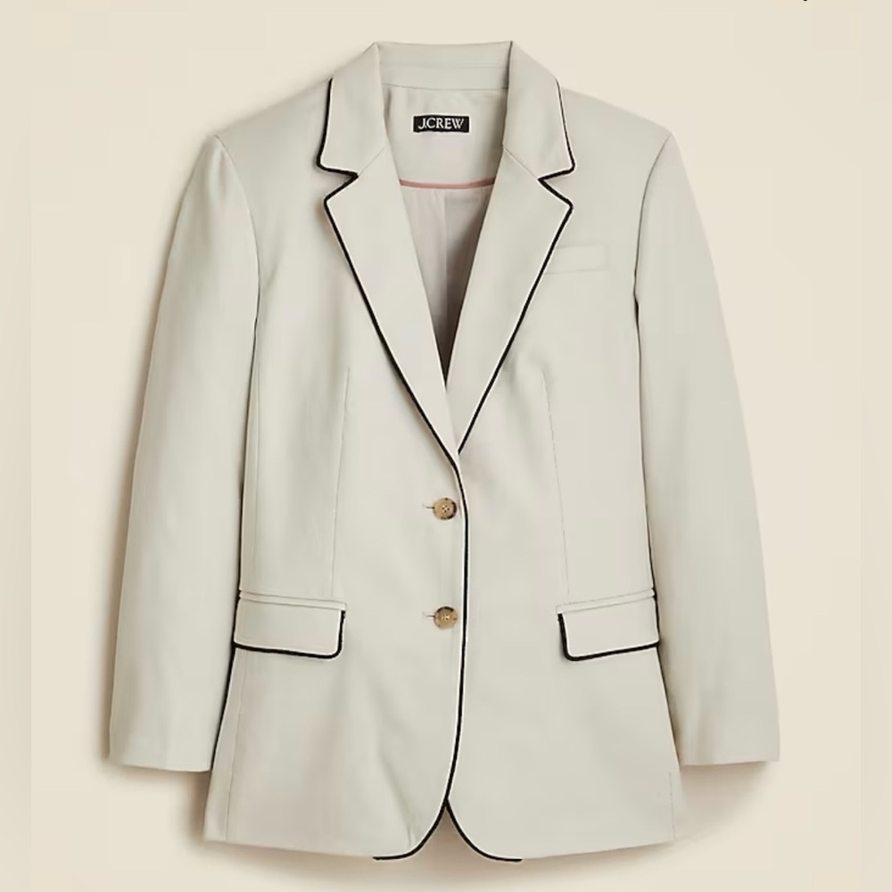 J.Crew petite Classic two-button blazer in stretch linen blend